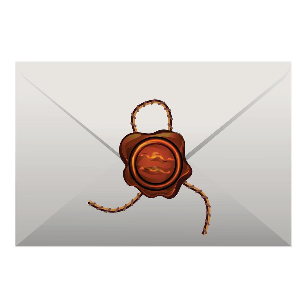 vecteur de dessin animé icône enveloppe postale. travail de lettre
