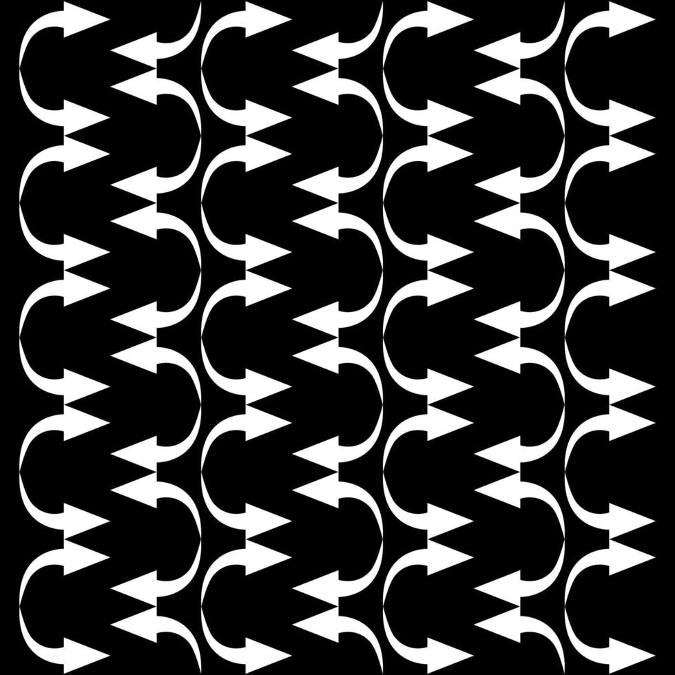 conception de vecteur de fond abstrait noir et blanc avec motif de flèches