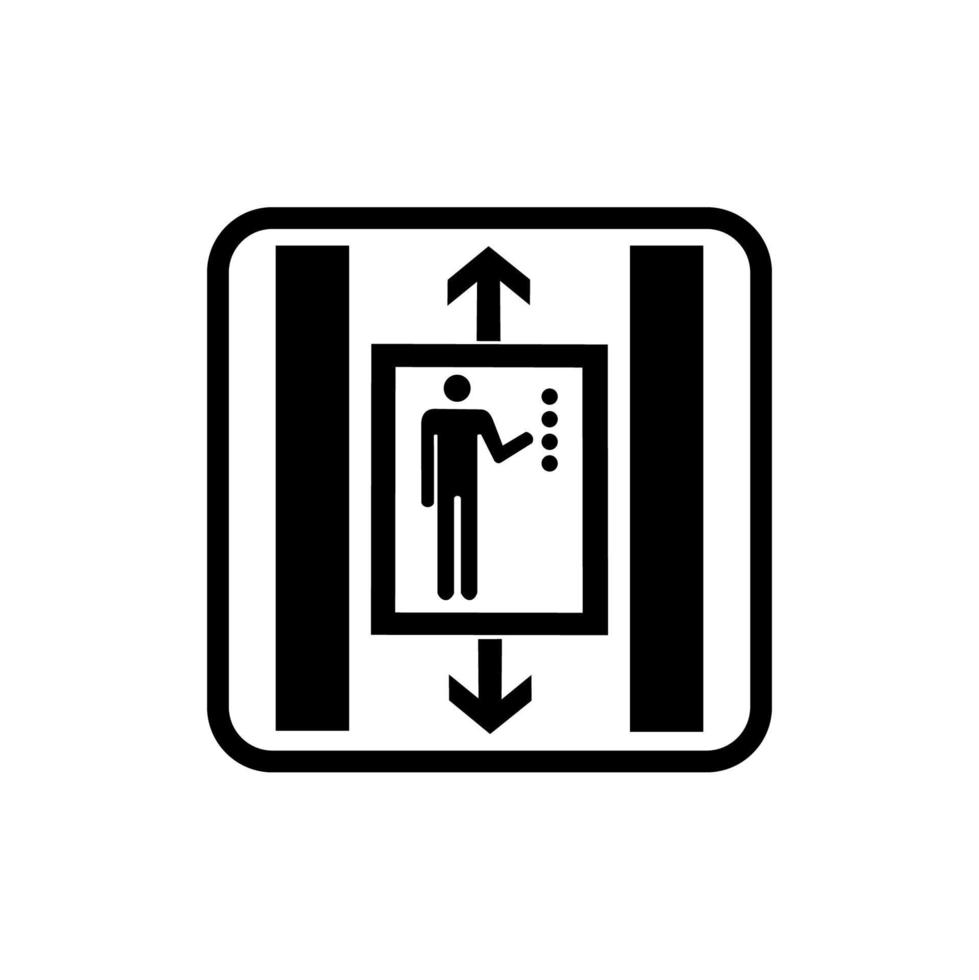 conception de vecteur d'icône d'ascenseur pour les personnes