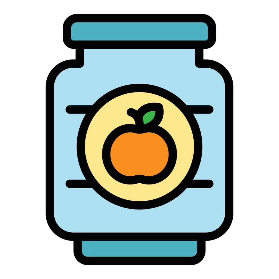 apple conserve l'icône vecteur de contour de couleur