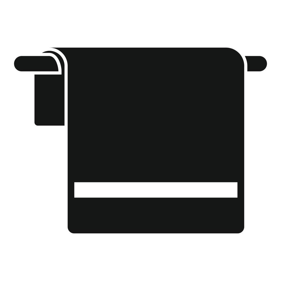 vecteur simple d'icône de couverture en tissu. serviette de table