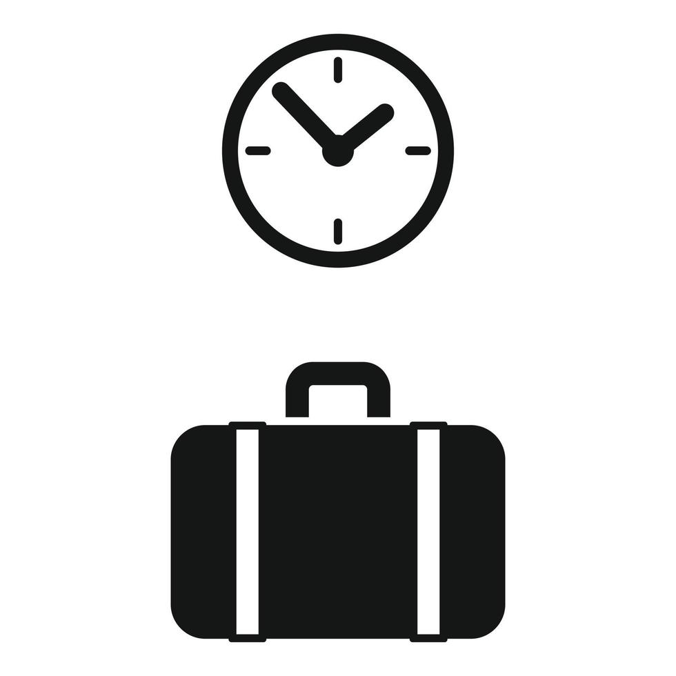 vecteur simple d'icône de sac de voyage. salle d'attente