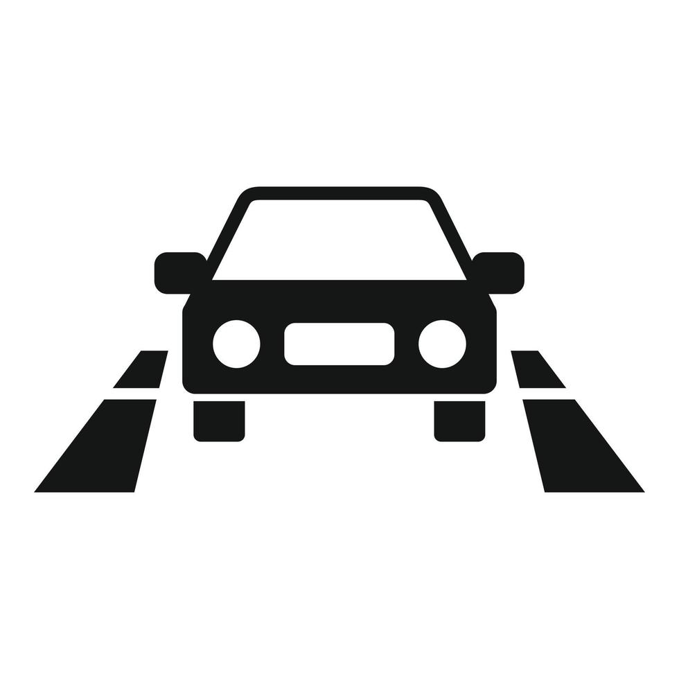 vecteur simple d'icône de route de voiture. service de véhicule