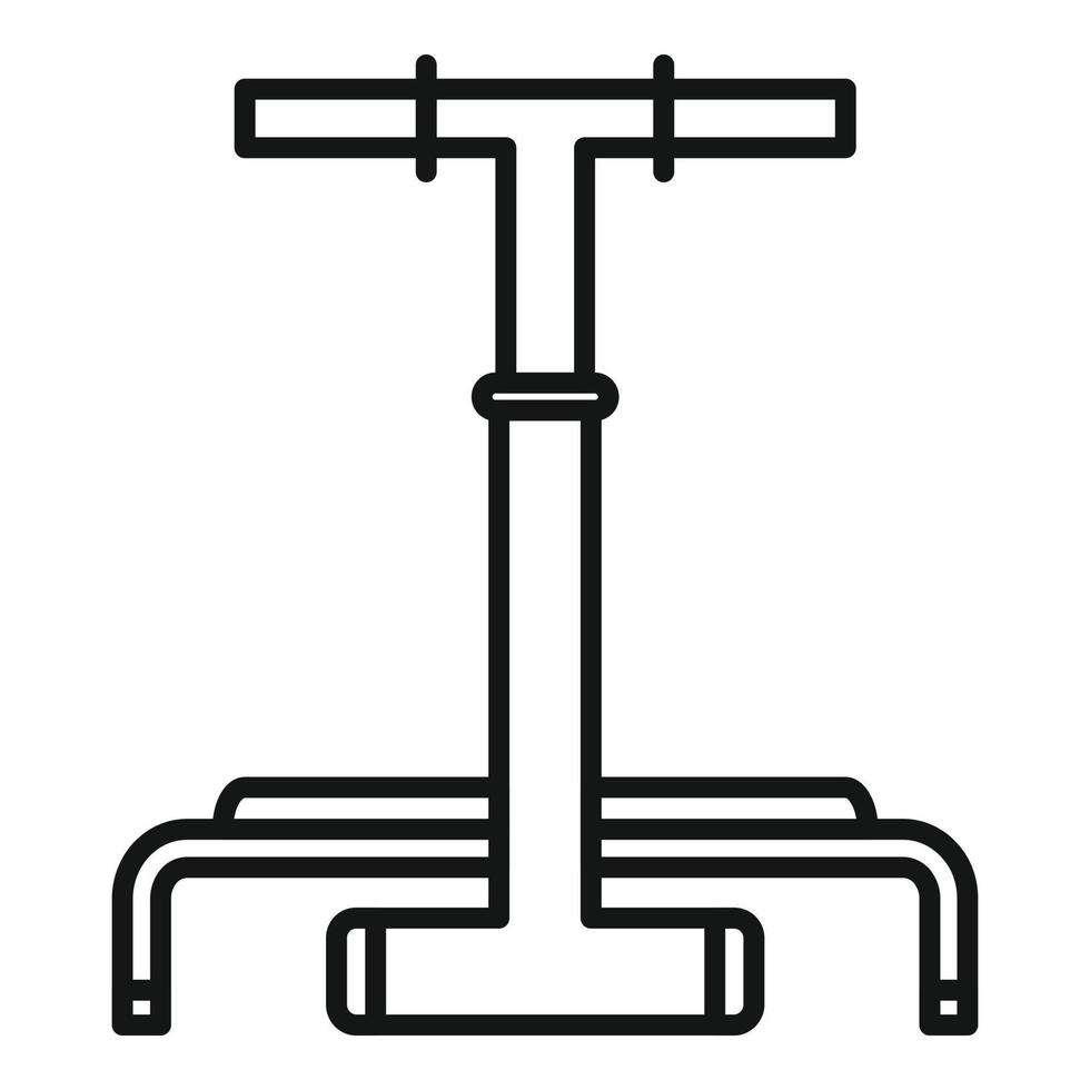 vecteur de contour d'icône d'équipement d'entraînement. sport physique