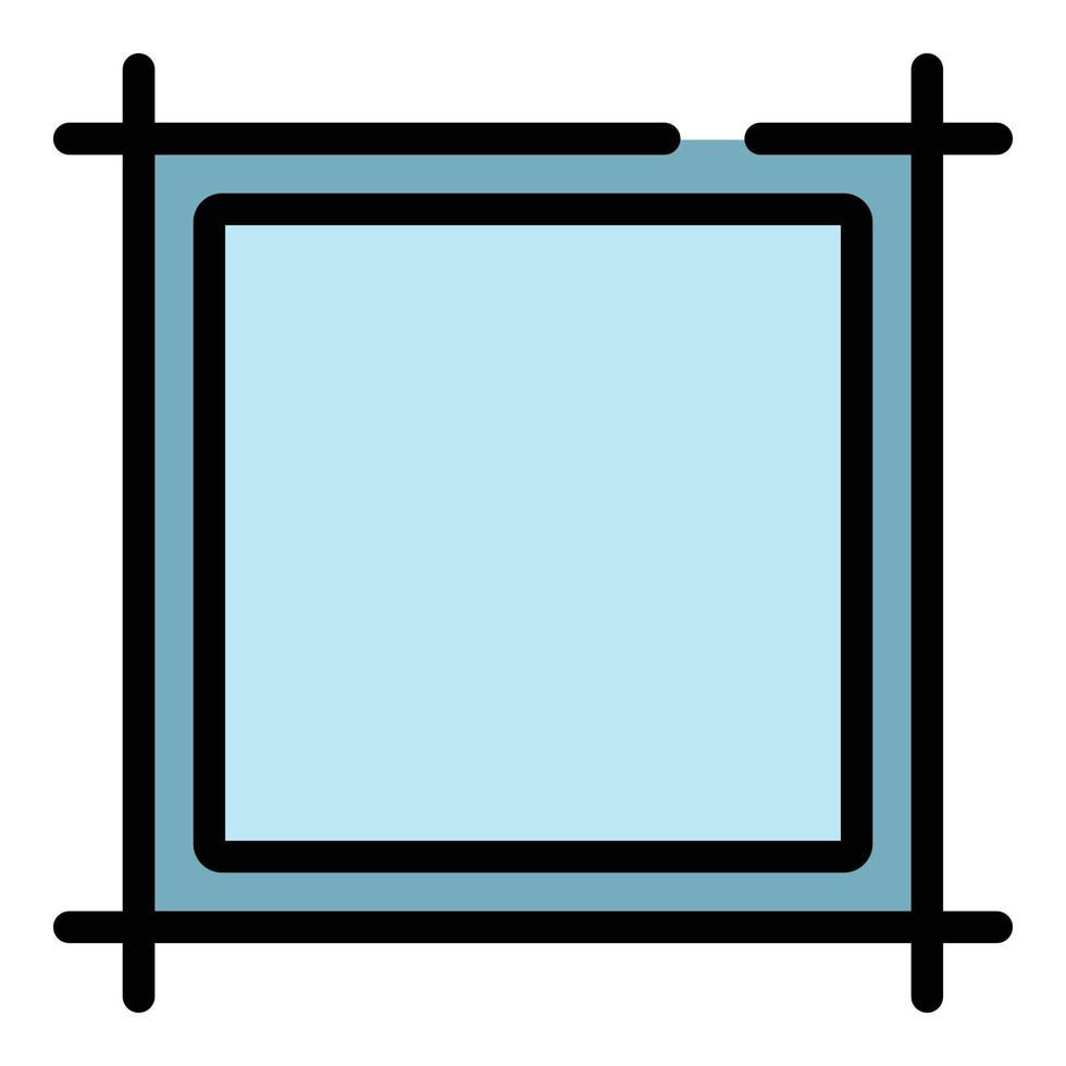 vecteur de contour de couleur d'icône d'éditeur de papier