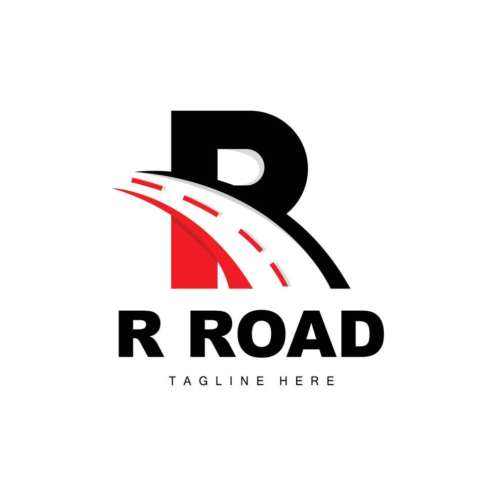 logo de la lettre r, vecteur de l'alphabet, conception initiale du logotype de la marque du produit r
