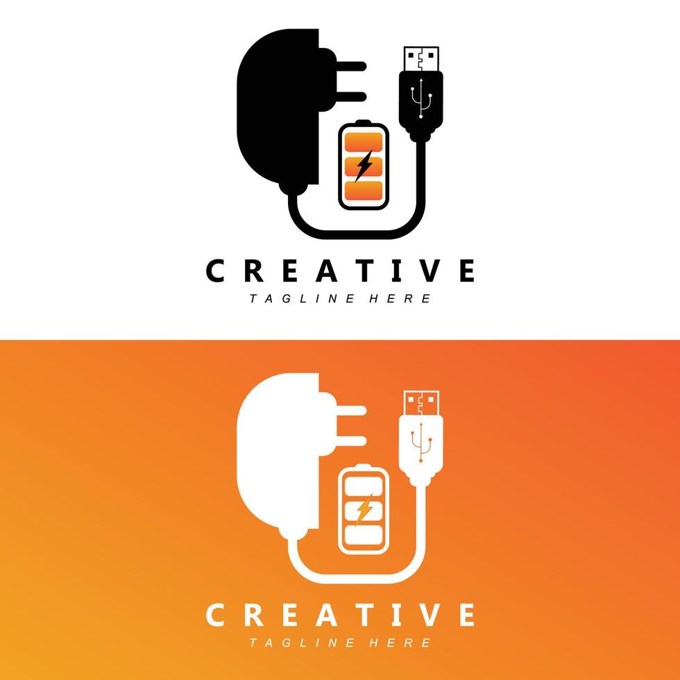 icône de vecteur de logo de charge, véhicule de smartphone, utilisant l'électricité et la batterie