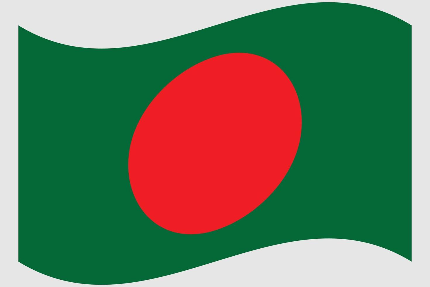 conception du drapeau national du bangladesh pour la journée vectorielle du bangladesh vecteur