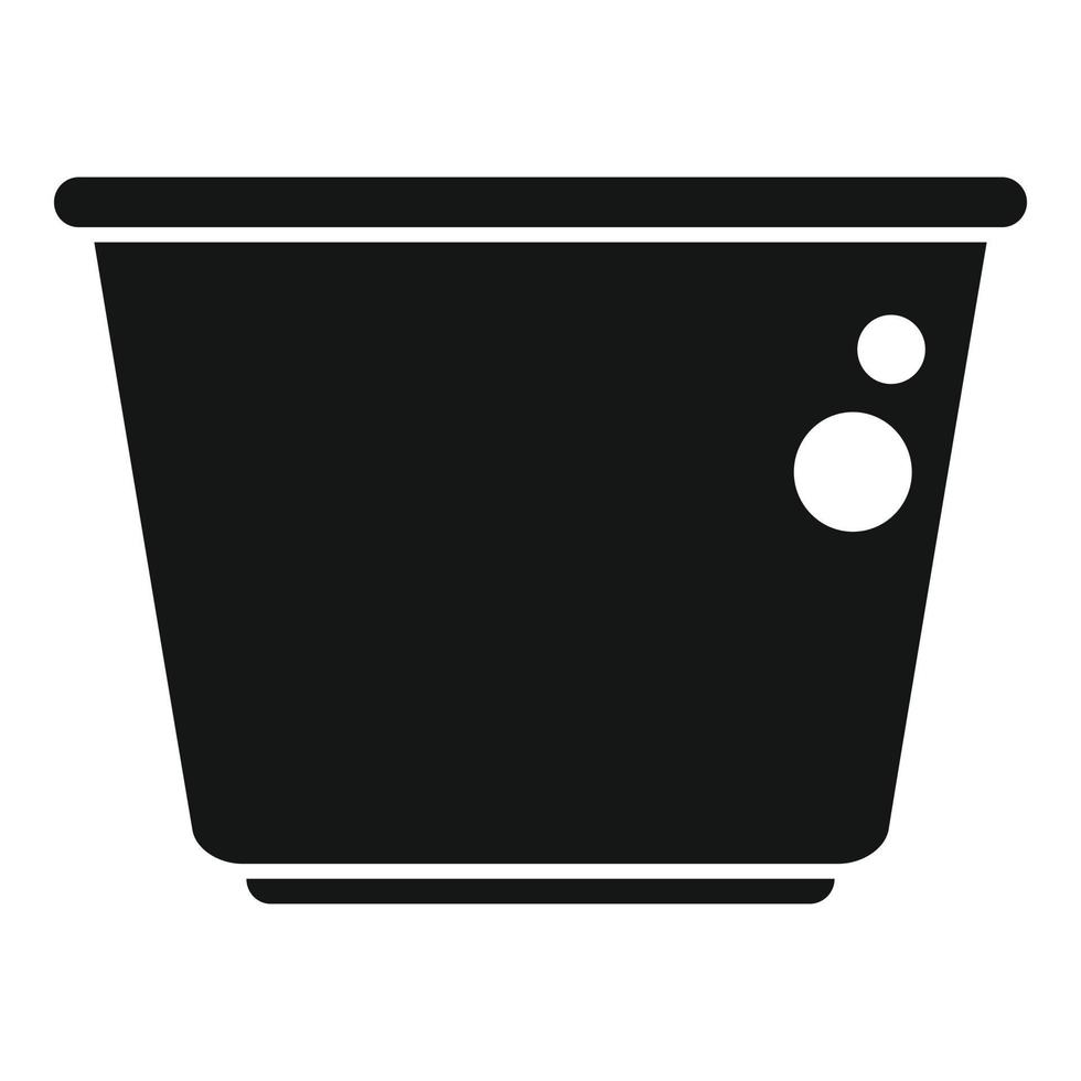 vecteur simple d'icône de boîte écologique. papier alimentaire