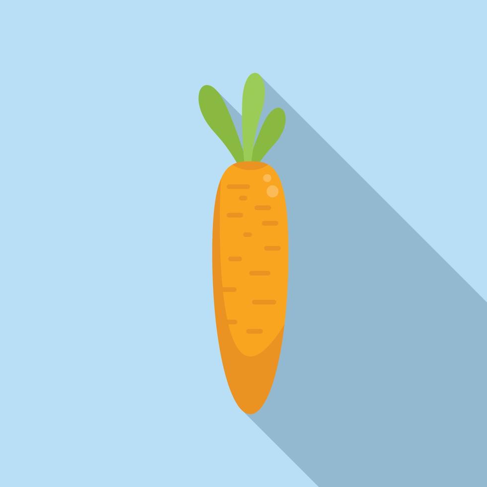 vecteur plat d'icône de carotte écologique. l'agriculture biologique
