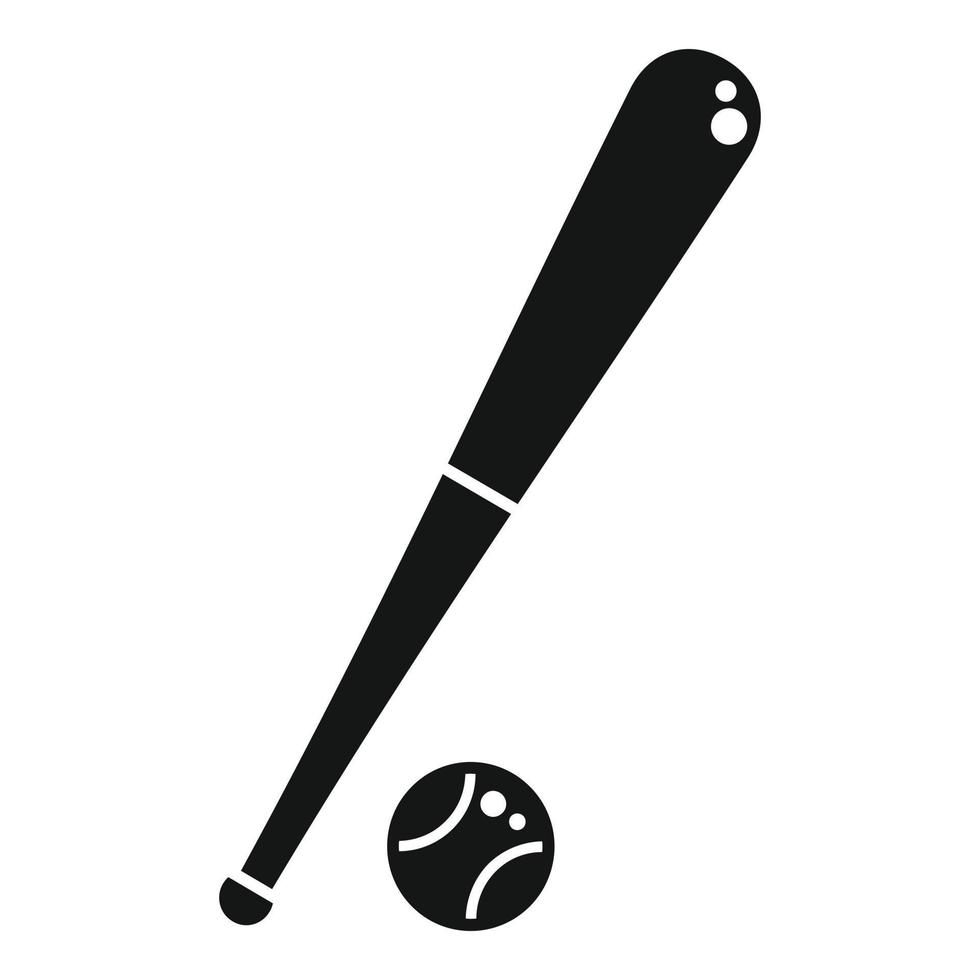 vecteur simple d'icône de balle de baseball. sport scolaire