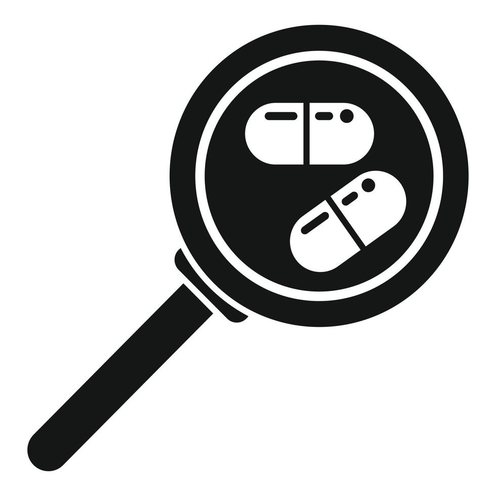 recherche vecteur simple d'icône de capsule médicale. patient en ligne