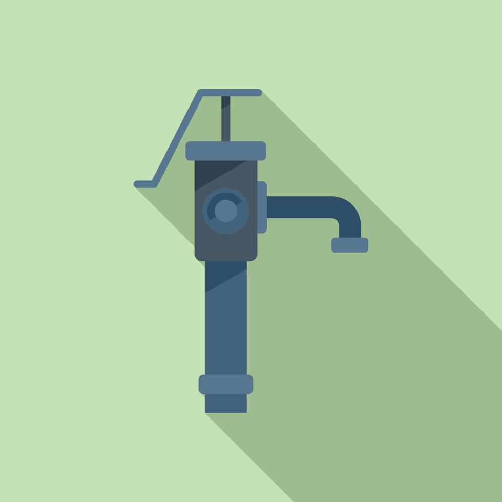 vecteur plat d'icône de pompe à eau de jardin. système de soupape