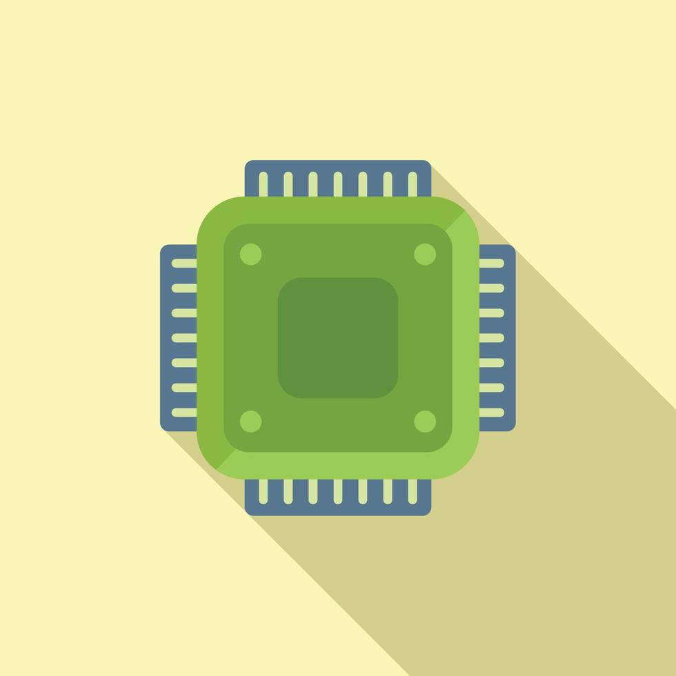 vecteur plat d'icône de processeur de tablette. cellule écran