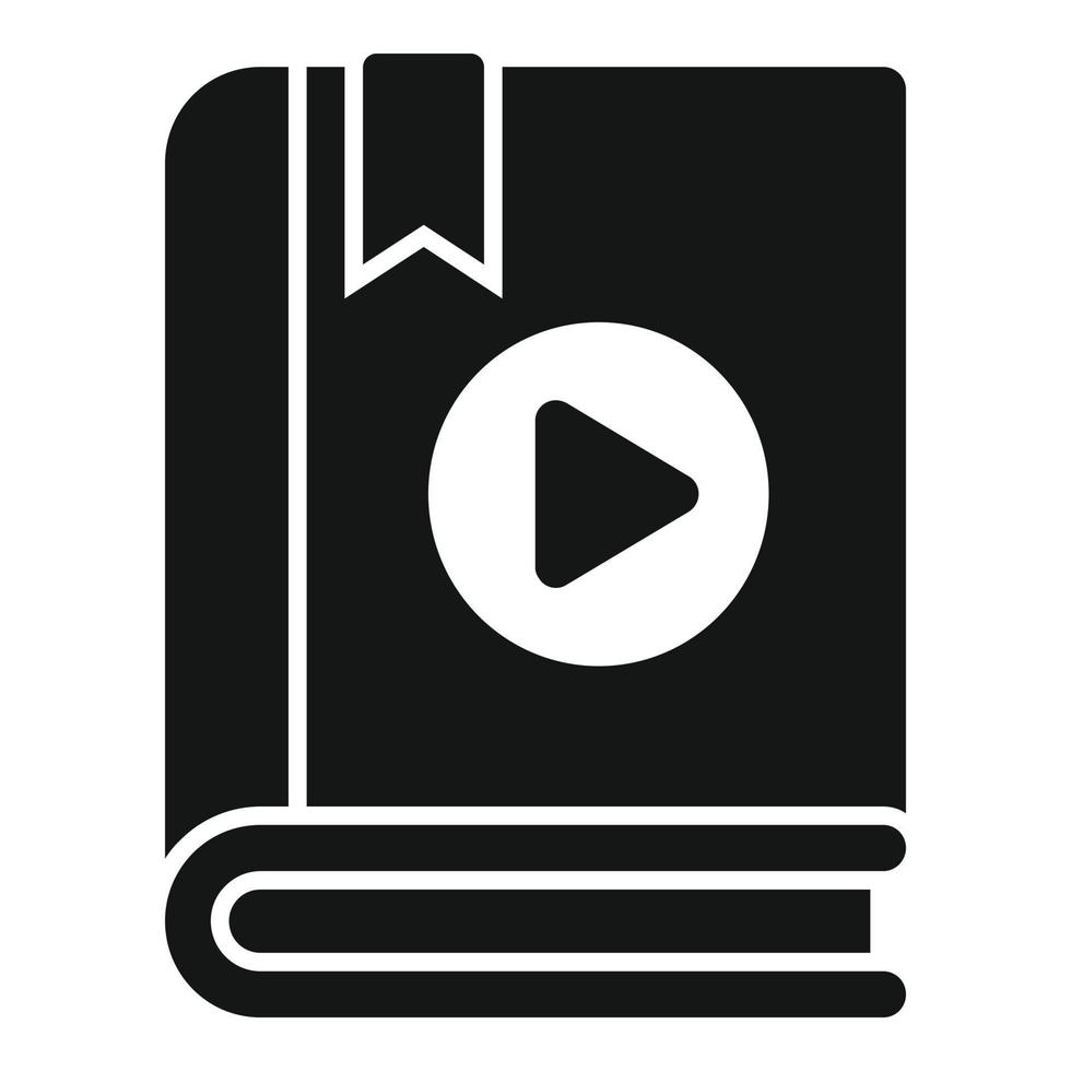 vecteur simple d'icône de livre audio scolaire. personnes en ligne