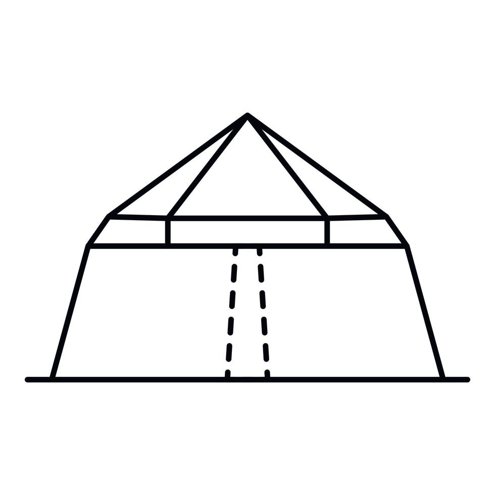 icône de canopée, style de contour vecteur