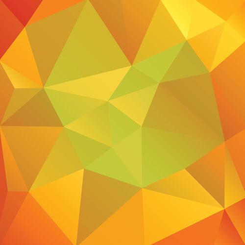 triangles de couleurs d'automne abstraites vecteur