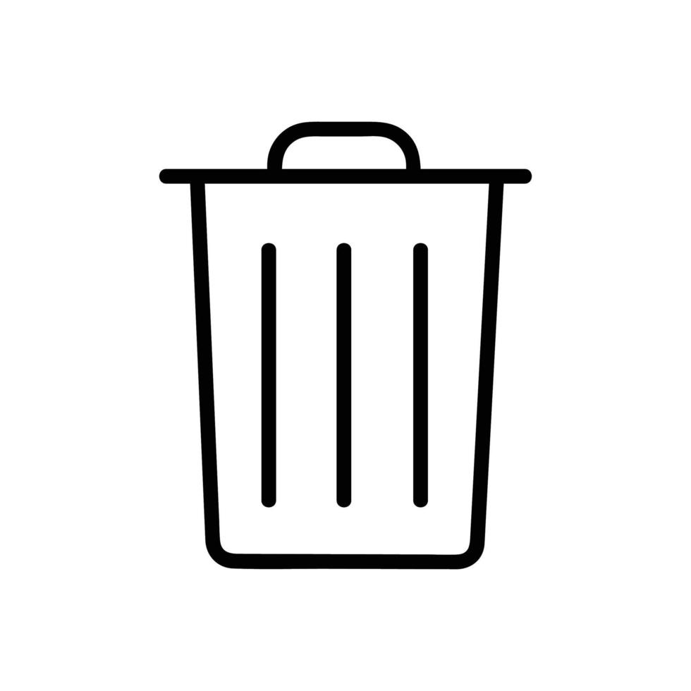 icônes de poubelle vecteur