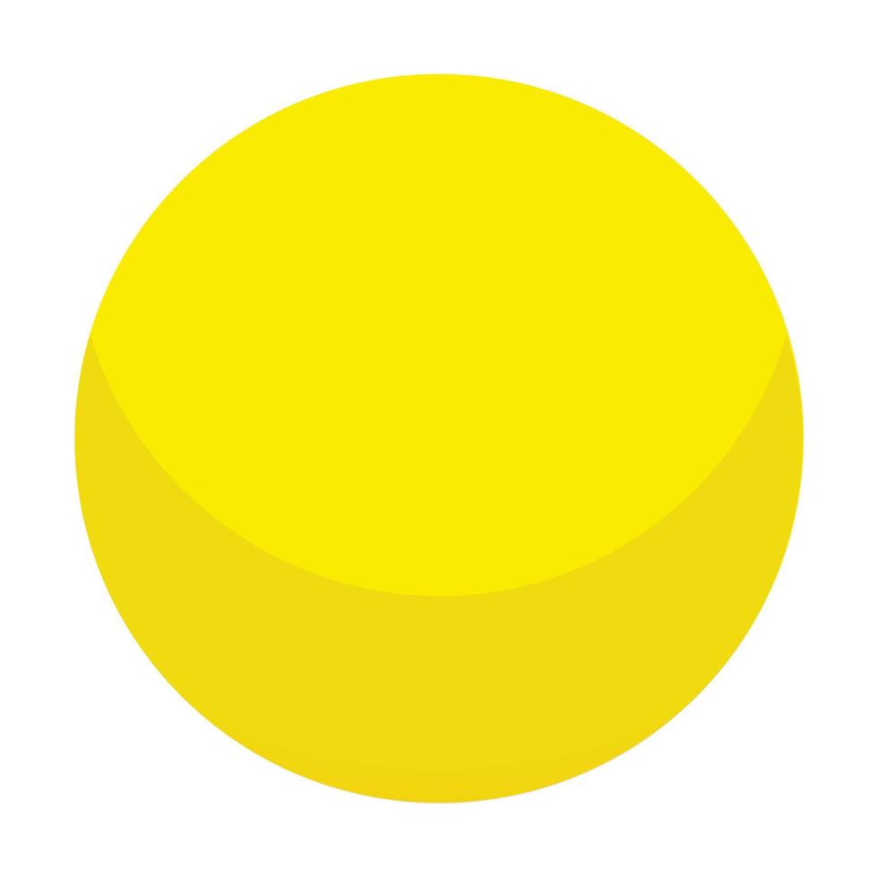 icône de boule de bonbon jaune, style isométrique vecteur