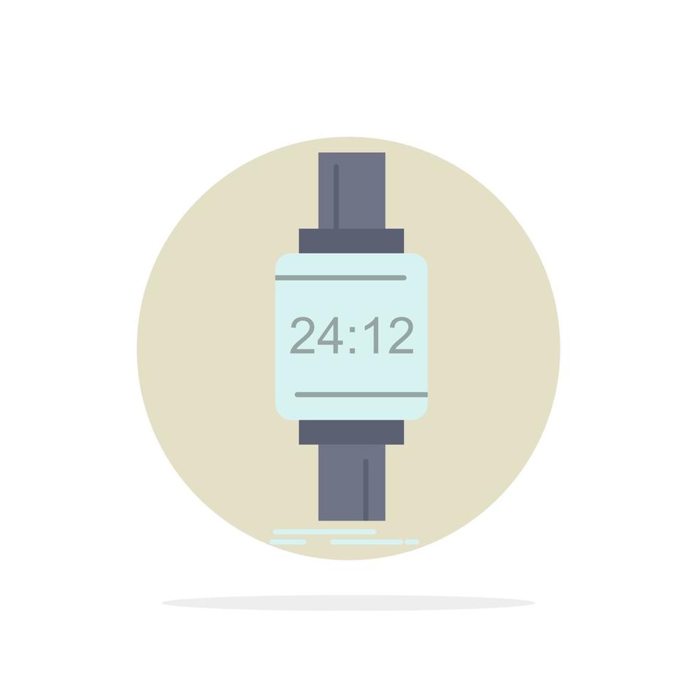 montre intelligente smartwatch montre apple android plat couleur icône vecteur