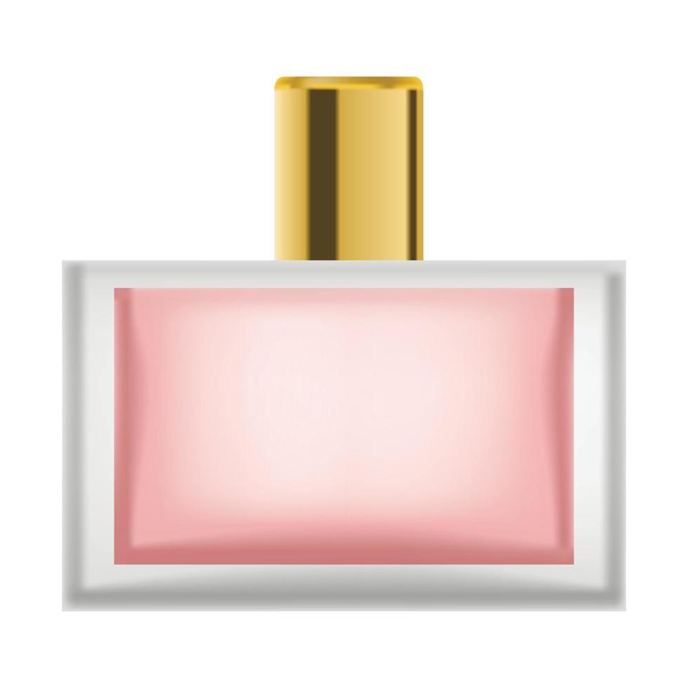 icône de bouteille de parfum rouge homme, style réaliste vecteur