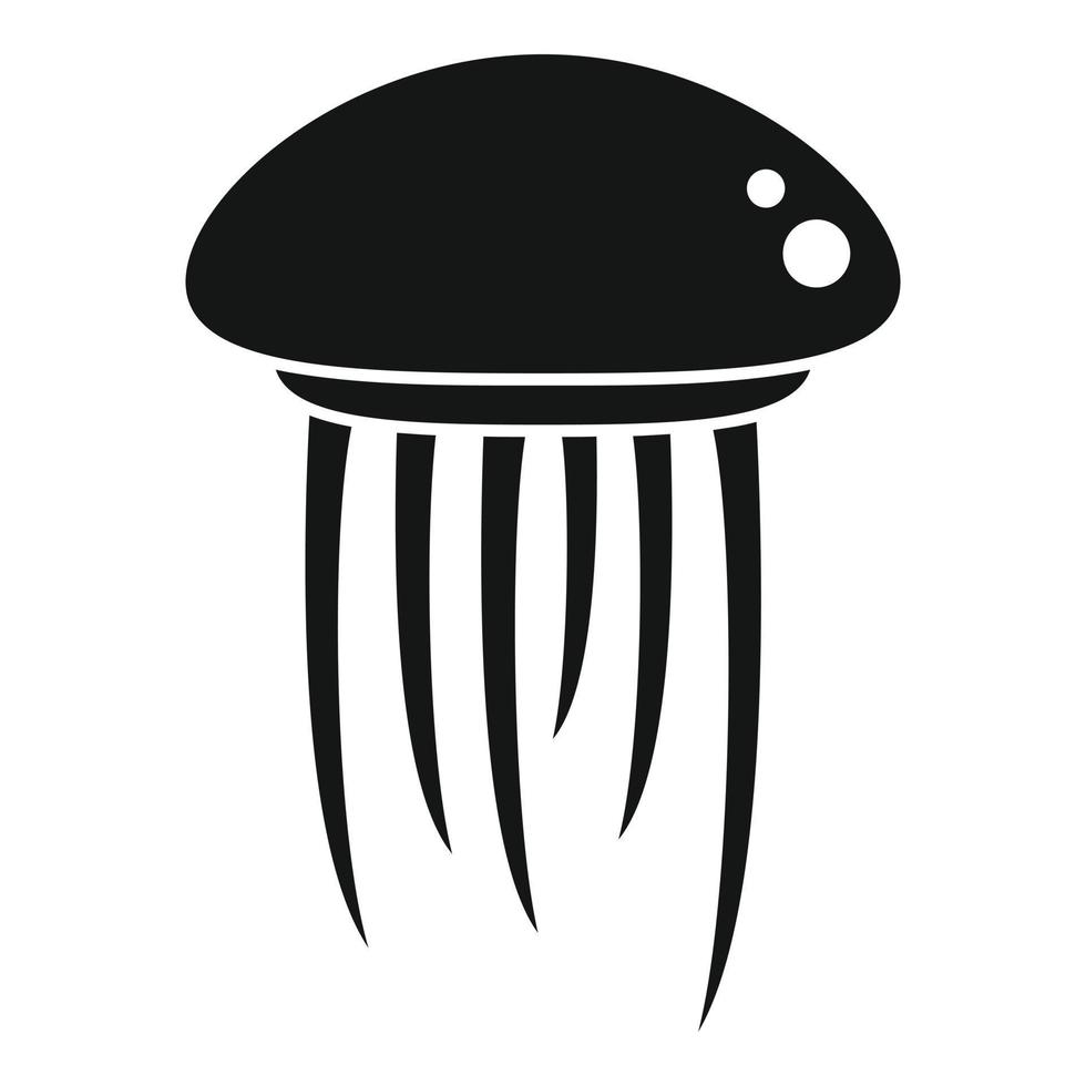 vecteur simple d'icône de méduses mignonnes. méduse d'eau