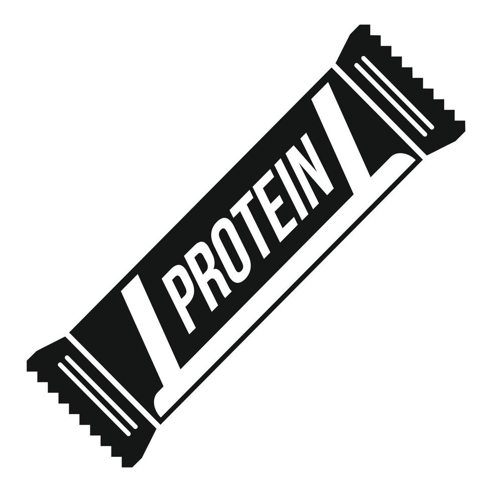 vecteur simple d'icône de barre de nourriture de gym. pot de vitamines