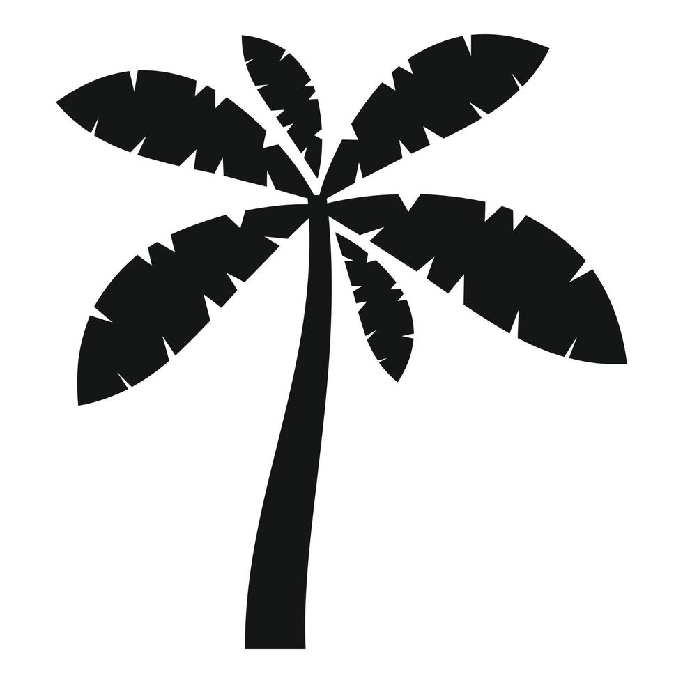 vecteur simple d'icône de palmier de voyage. cocotier