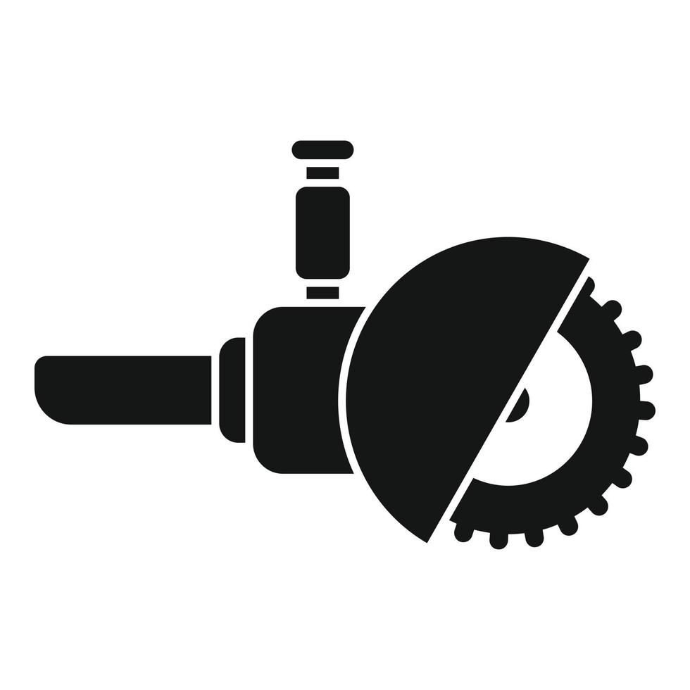 vecteur simple d'icône de scie électrique à moteur. outil électrique