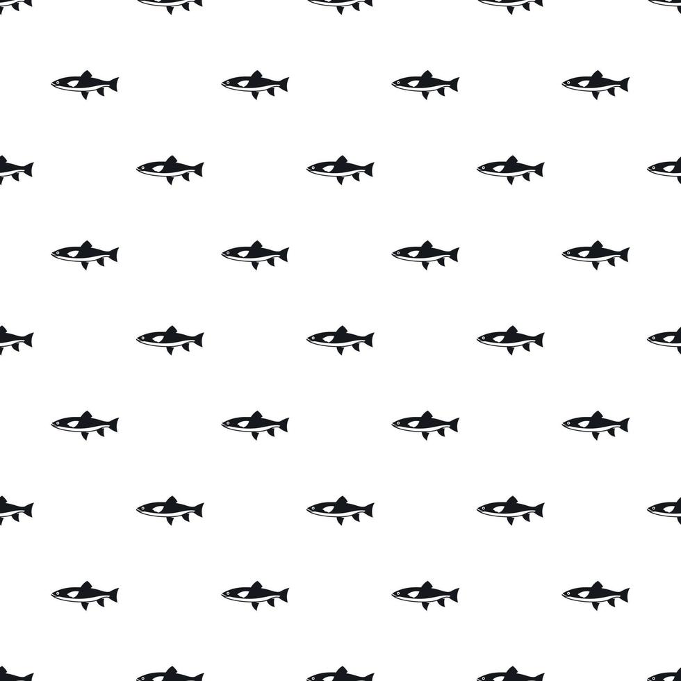 motif de poisson d'éperlan, style simple vecteur