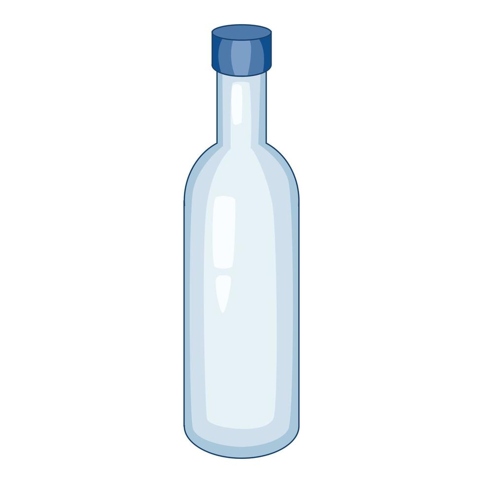 icône de bouteille de lait, style cartoon vecteur