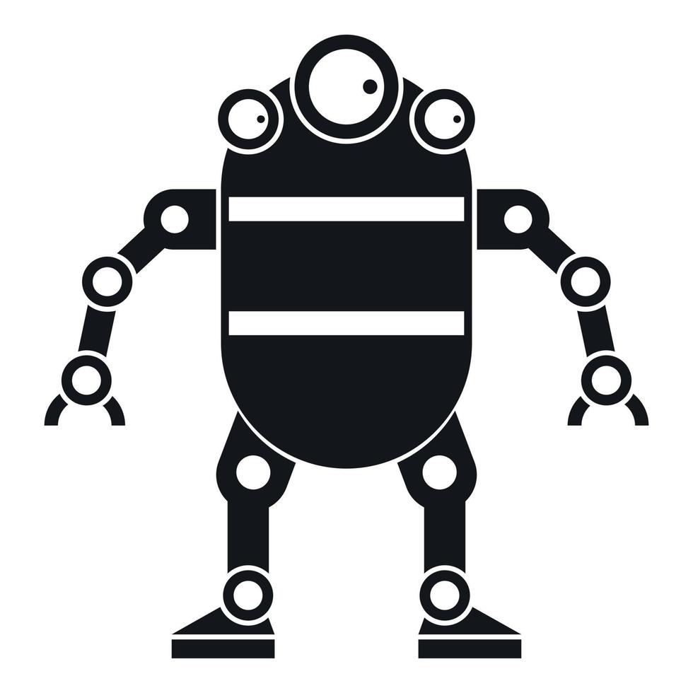 icône de robot, style simple vecteur