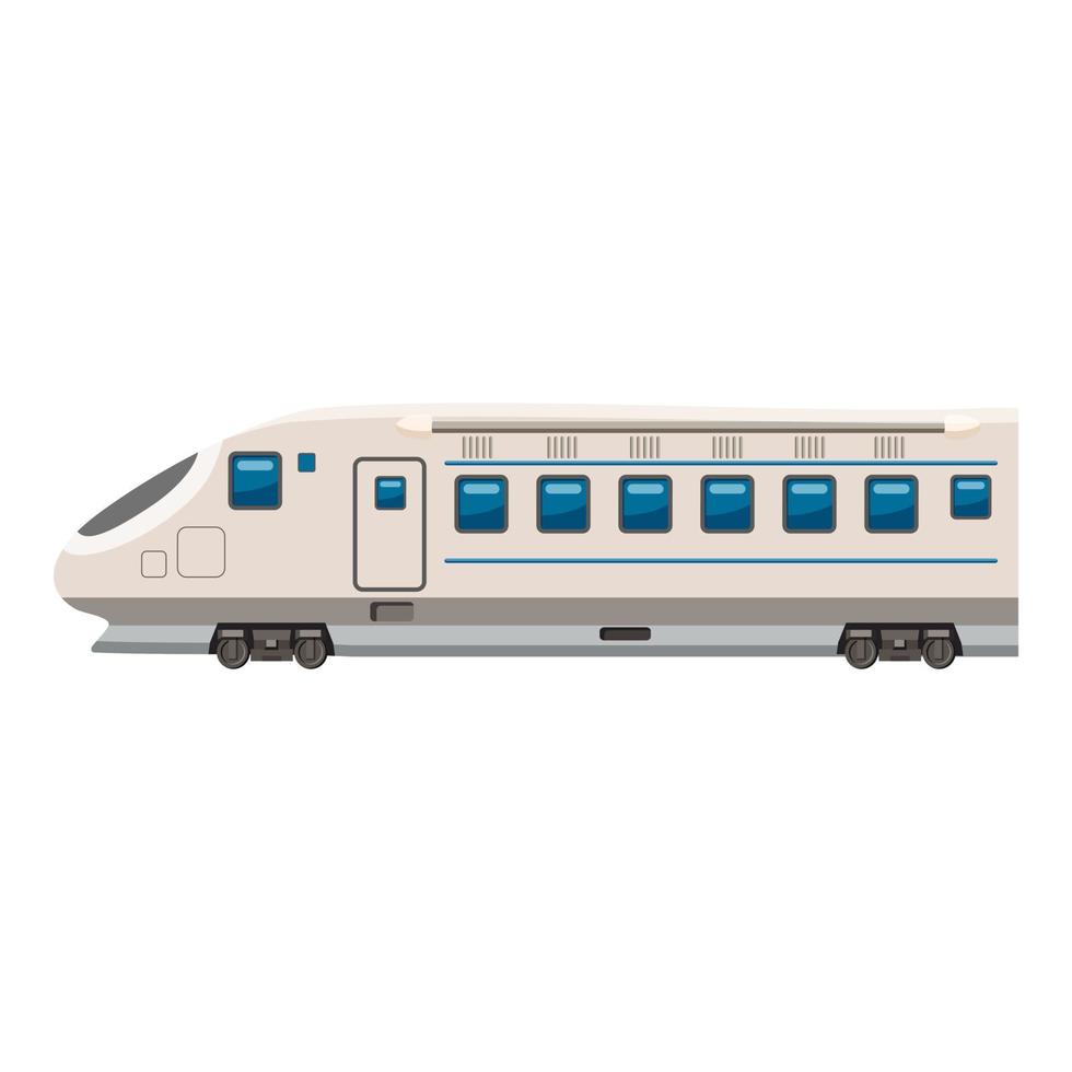 icône de train à grande vitesse moderne, style cartoon vecteur