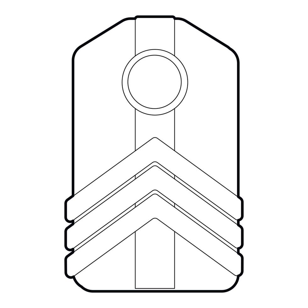 icône de bretelles, style de contour vecteur