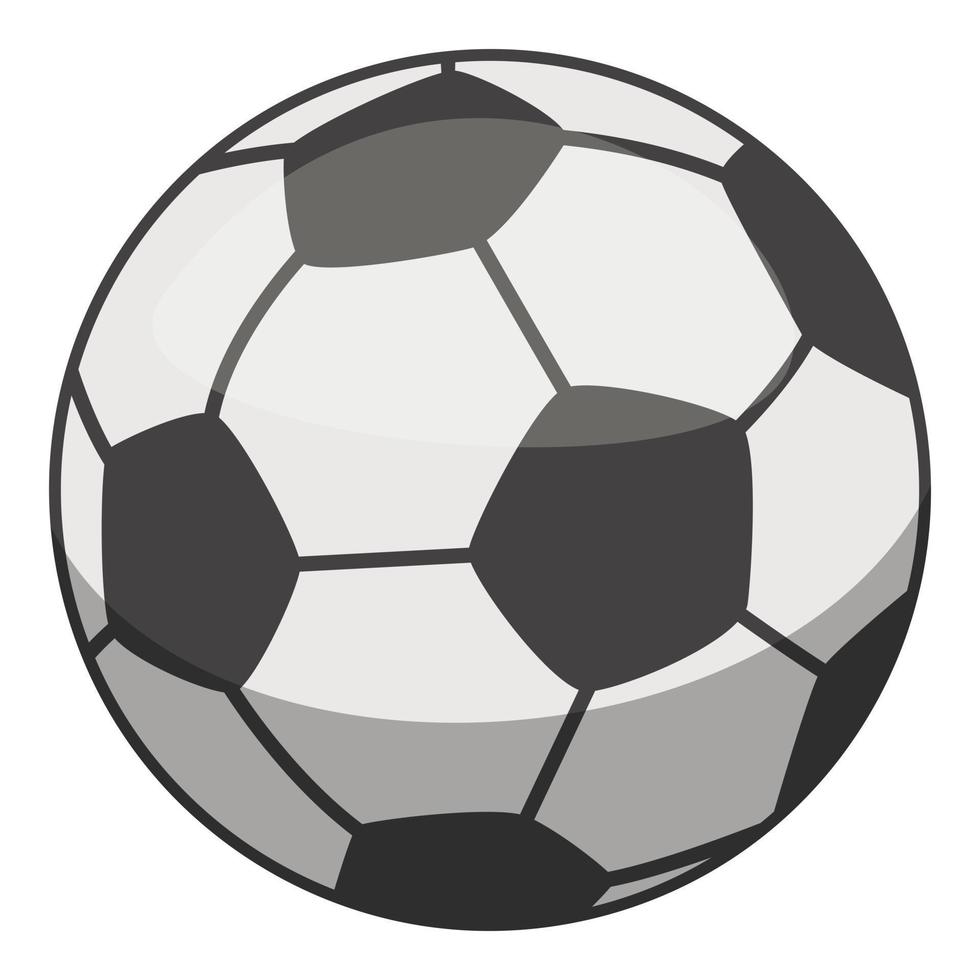 icône de ballon de football, style cartoon vecteur