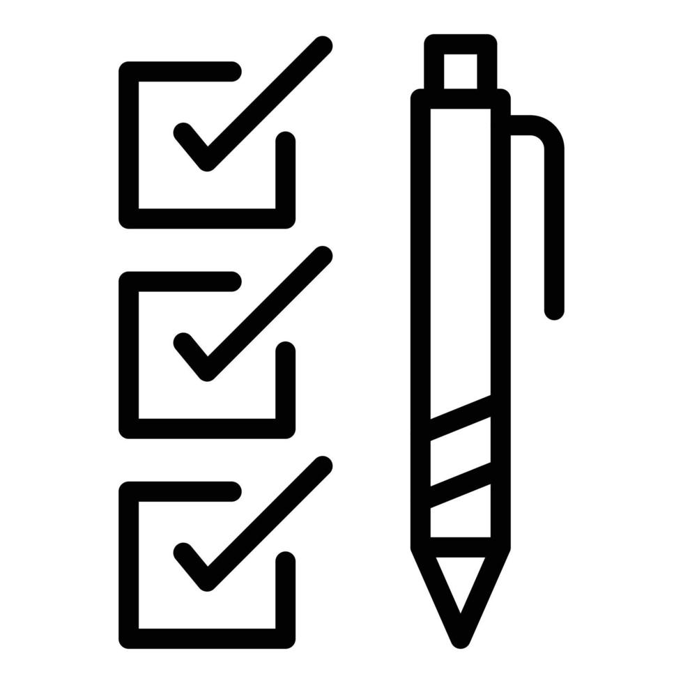 vecteur de contour d'icône de référence d'écriture. meilleur chef