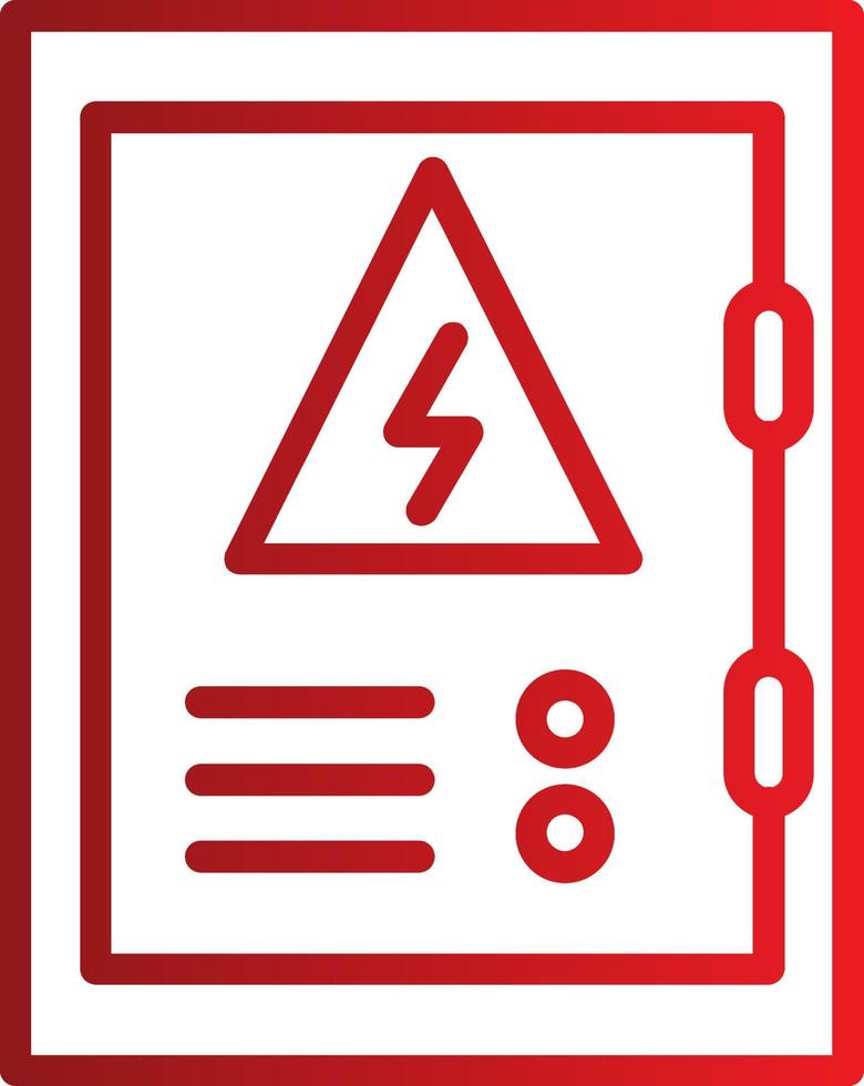 icône de vecteur de panneau électrique