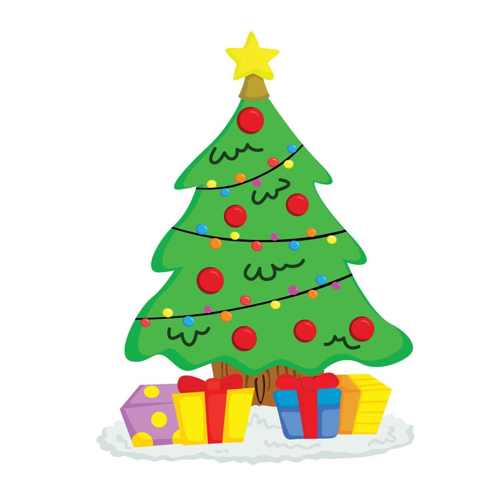 décoration de sapin de noël illustration clipart vectoriel