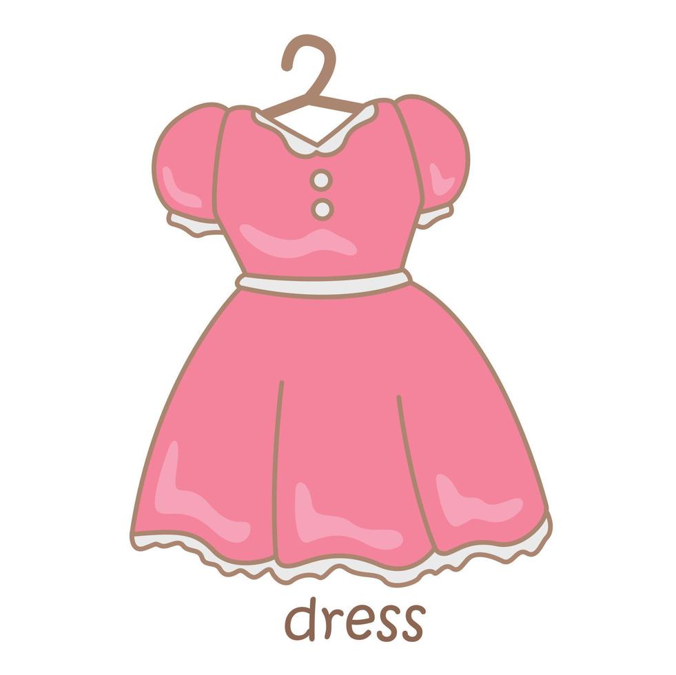 alphabet d pour robe illustration clipart vectoriel