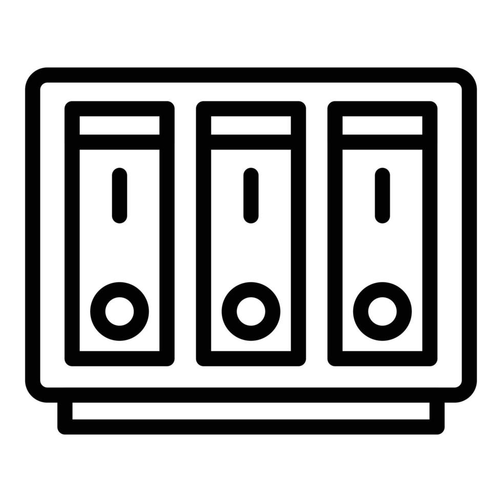 vecteur de contour d'icône de gigaoctet. mémoire de données