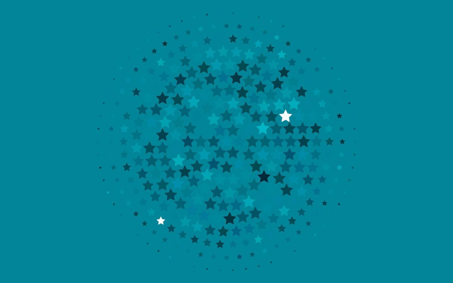 couverture vectorielle bleu clair avec petites et grandes étoiles. vecteur