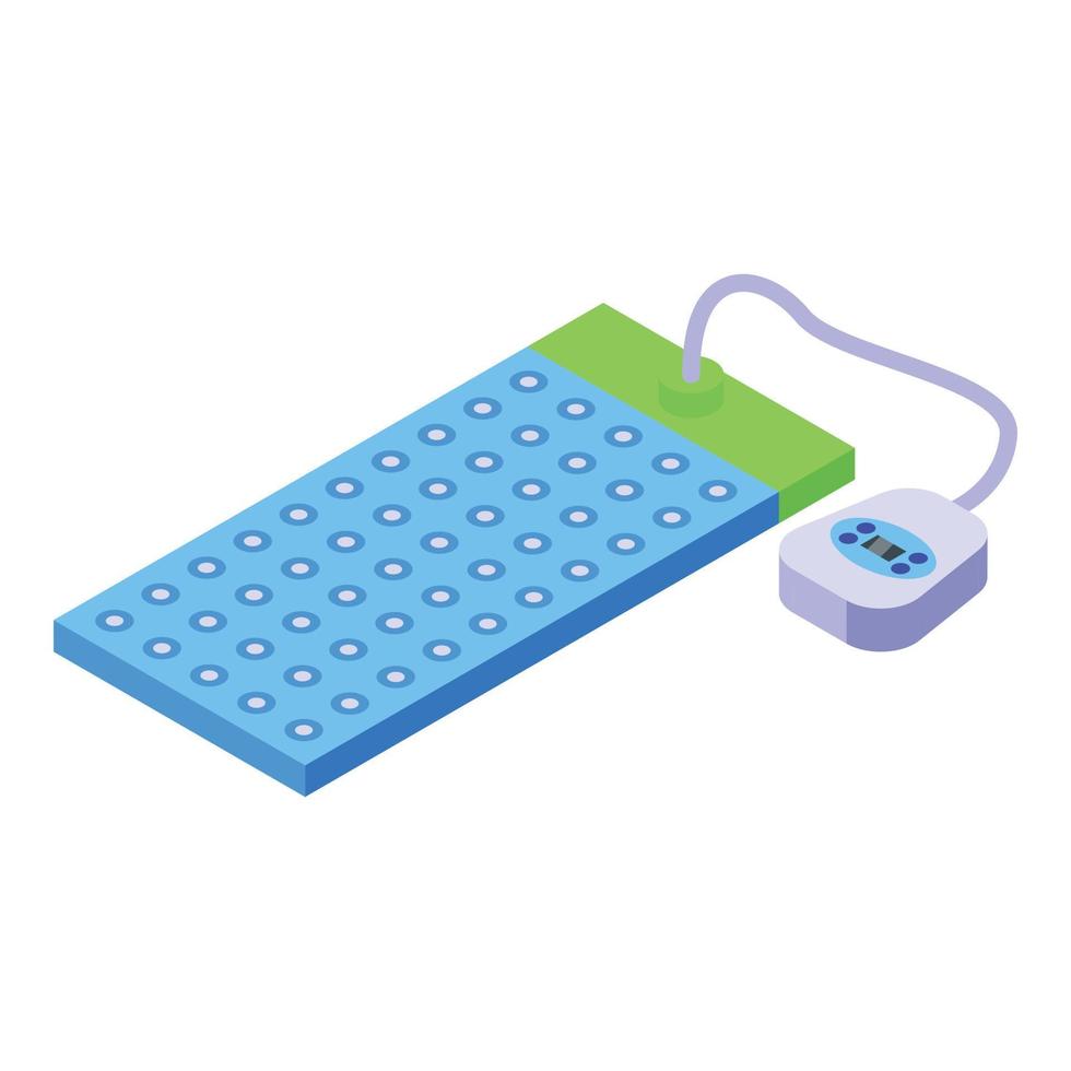 vecteur isométrique d'icône de tapis de spa pour chien. bain de toilettage