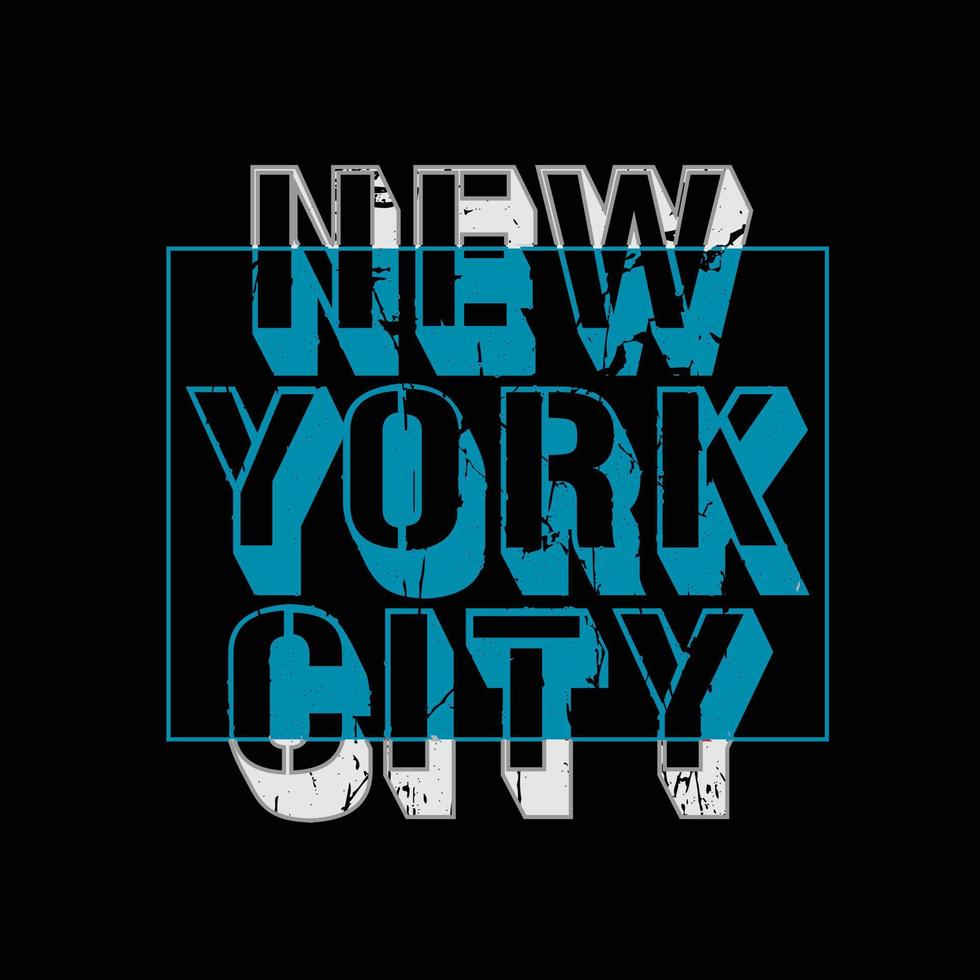 illustration vectorielle et typographie de new york, parfaites pour les t-shirts, sweats à capuche, imprimés, etc. vecteur