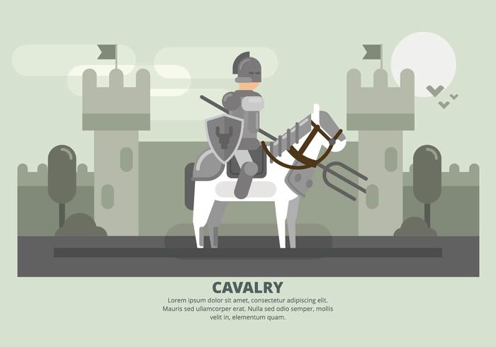 Illustration de cavalerie vecteur