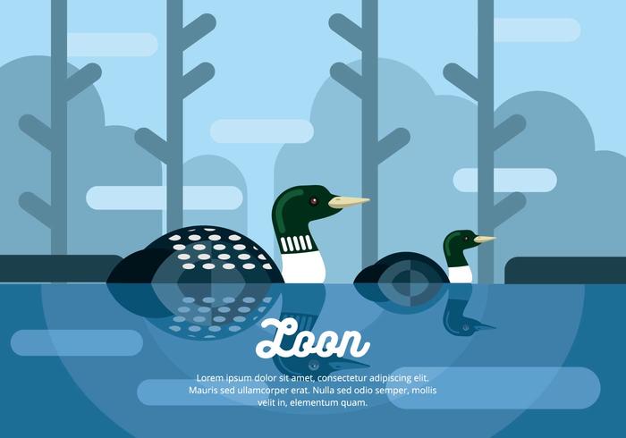 Illustration de Loon vecteur