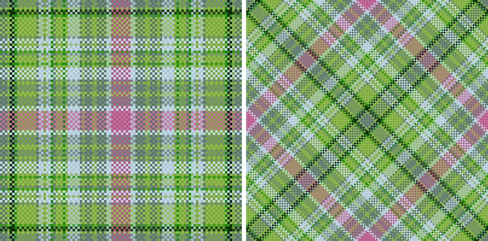 motif textile vectoriel. tissu tartan texturé. plaid de chèque sans soudure de fond. vecteur