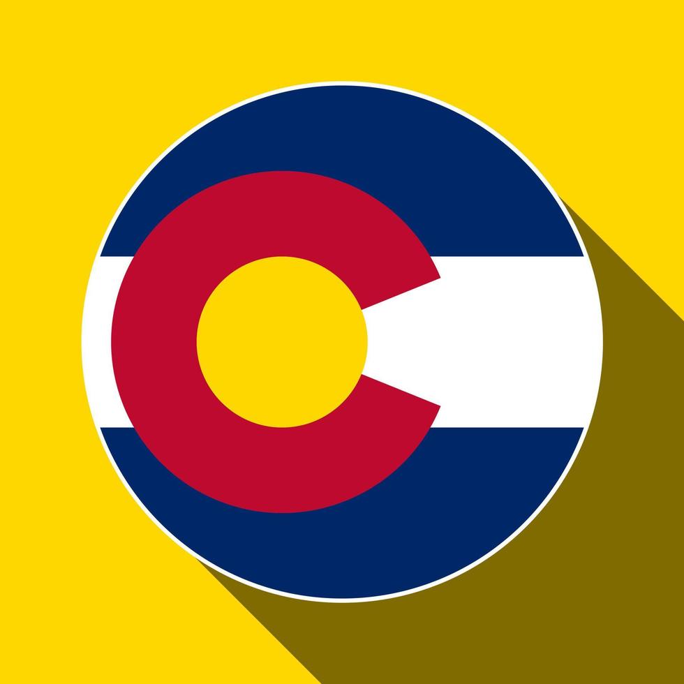 drapeau de l'état du colorado. illustration vectorielle. vecteur