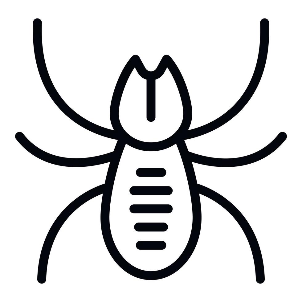 icône d'insecte de bogue, style de contour vecteur