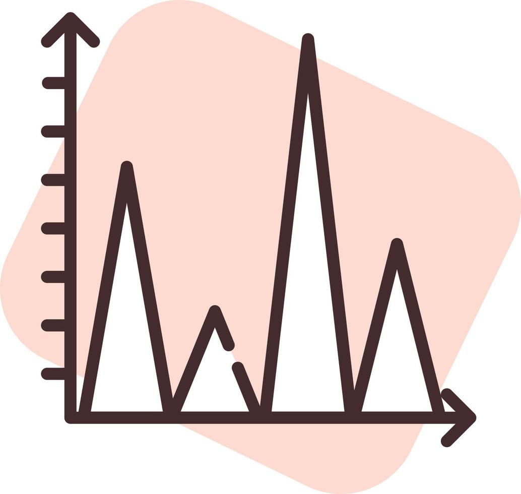 statistiques de graphique, icône, vecteur sur fond blanc.