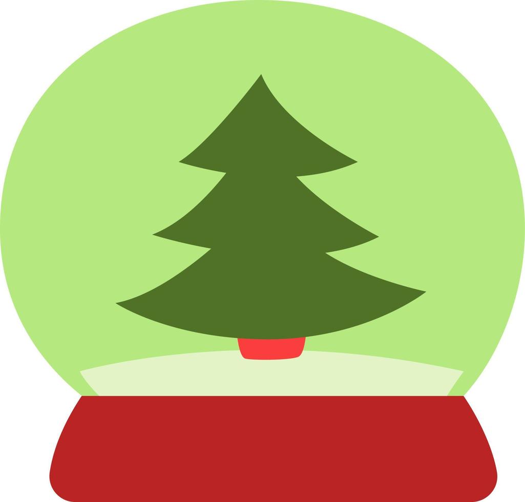 jouet d'arbre de Noël, icône, vecteur sur fond blanc.